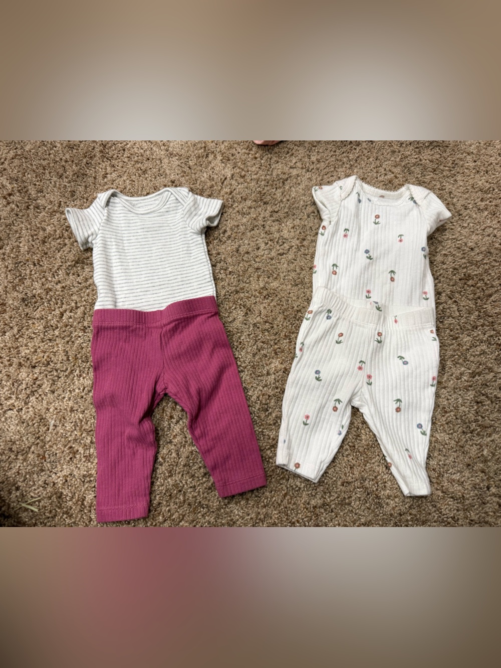 Newborn Baby Girl Clothing Bundle 10 Pieces Carter’s Cat & Jack Little Planet